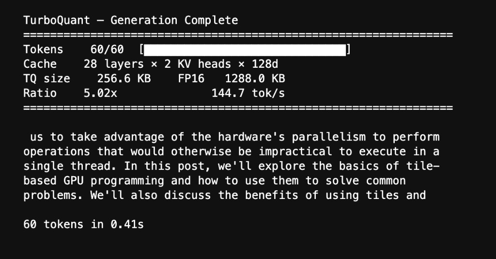 TurboQuant generation from compressed KV cache